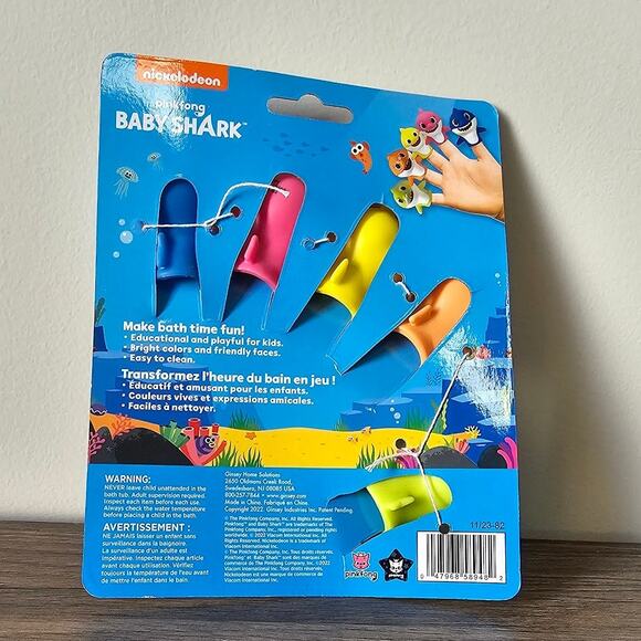 Wow Wee Pinkfong OfficialBaby Shark Bath Finger Puppets - Picture 2 of 2